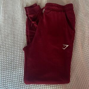 Gymshark Pippa training joggers. Burgundy. Size medium.